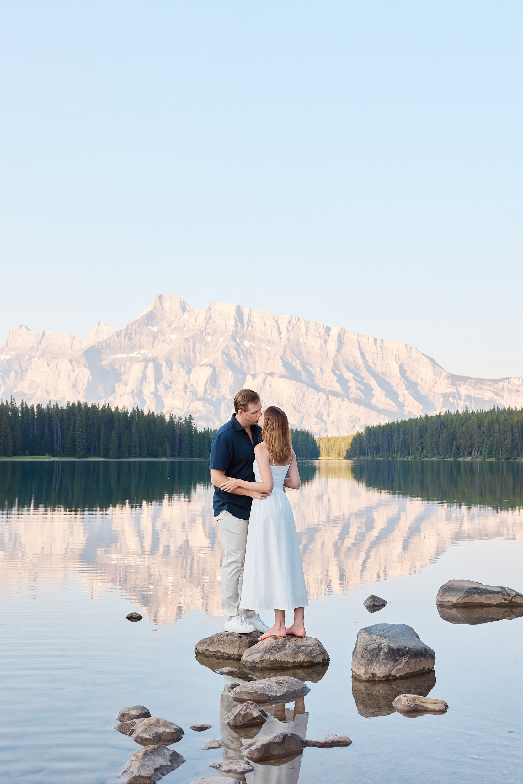 Two Jack Lake Engagement Photography