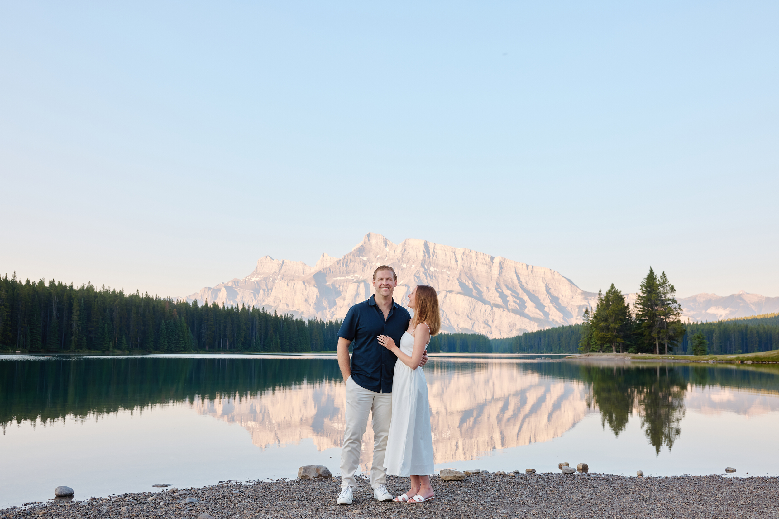 Two Jack Lake Engagement Photography