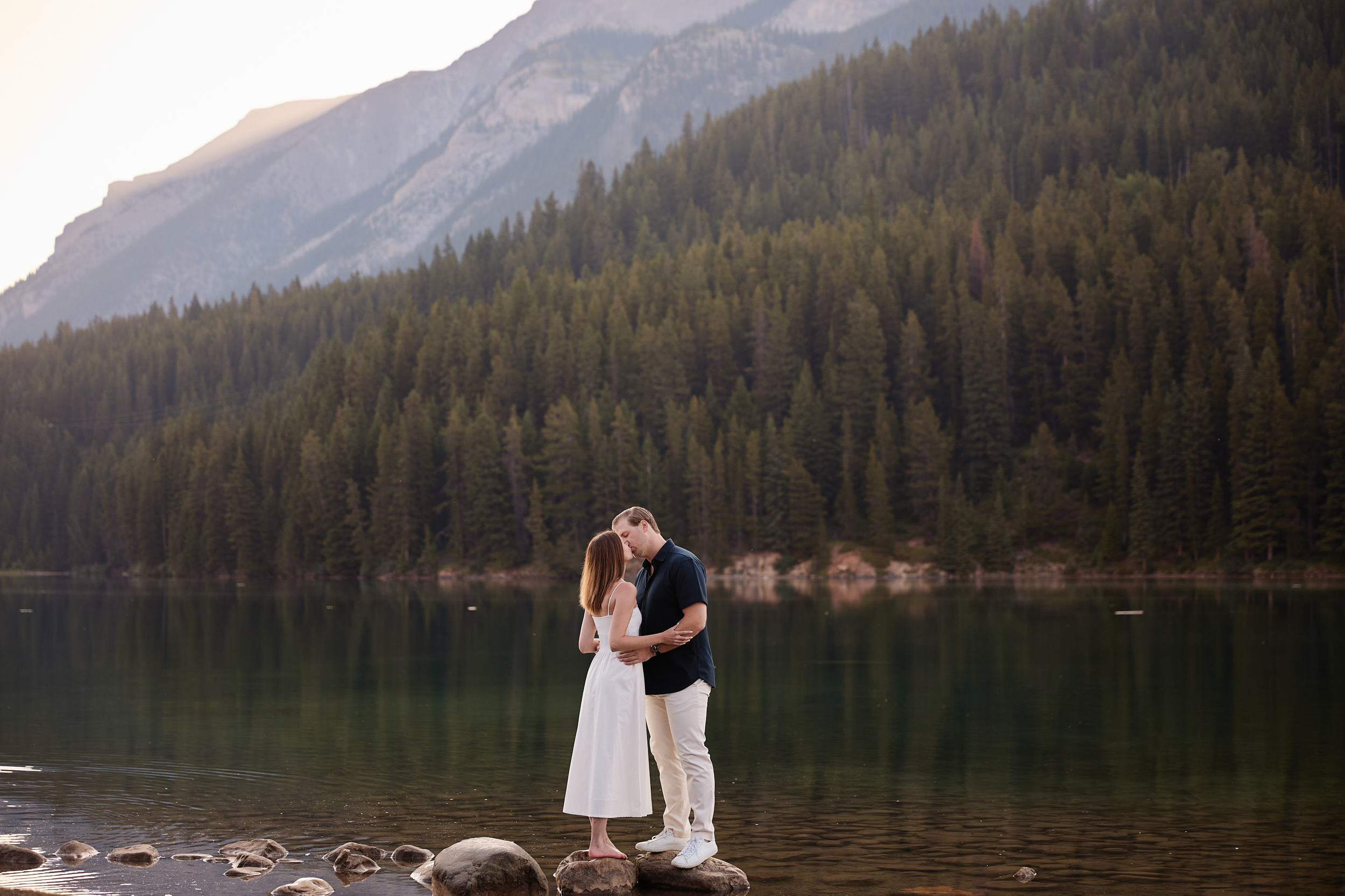 Two Jack Lake Engagement Photography