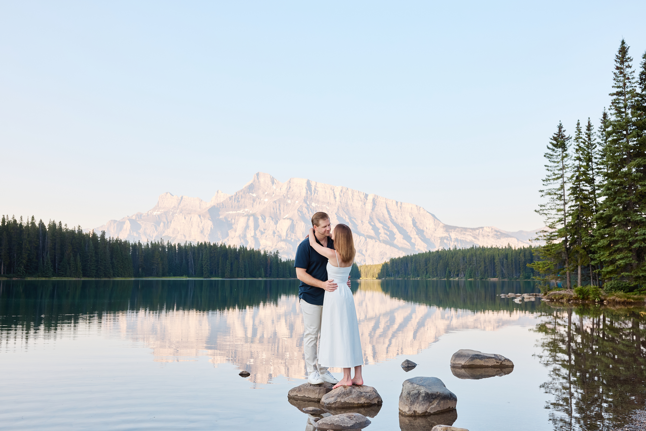 Two Jack Lake Engagement Photography