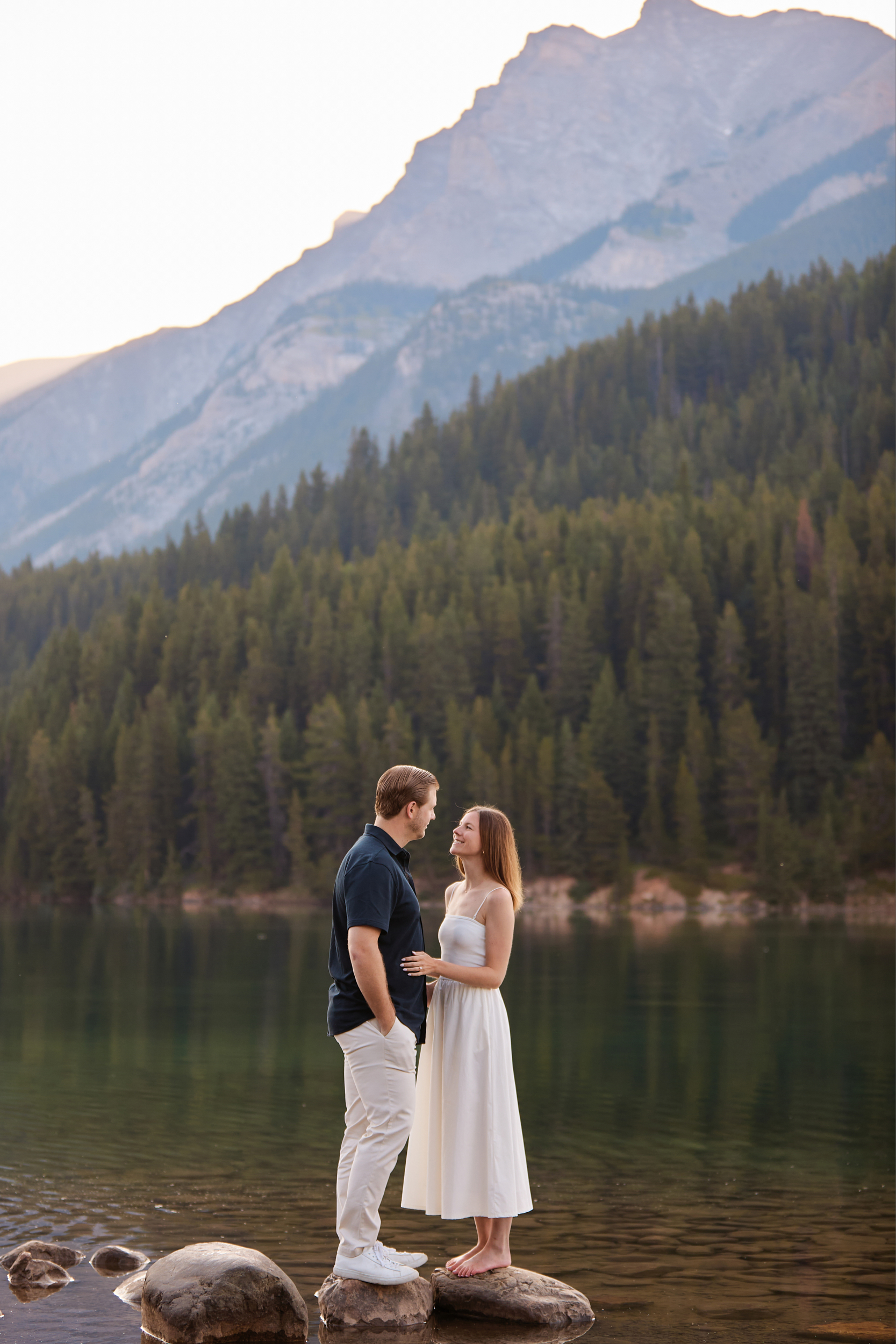 Two Jack Lake Engagement Photography