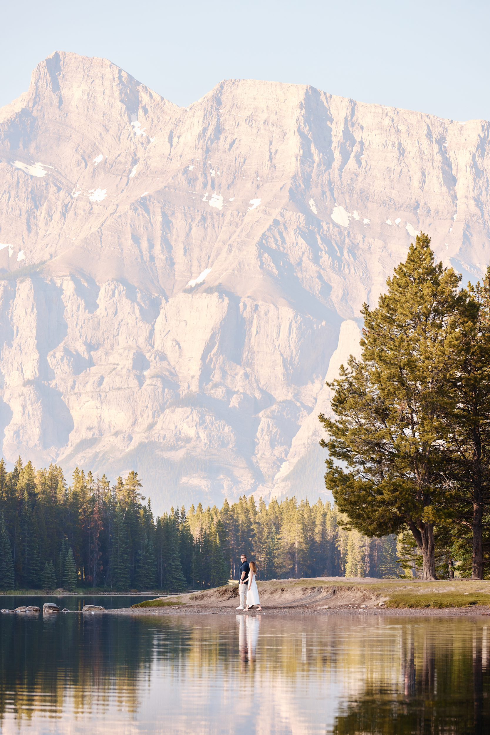 Two Jack Lake Engagement Photography