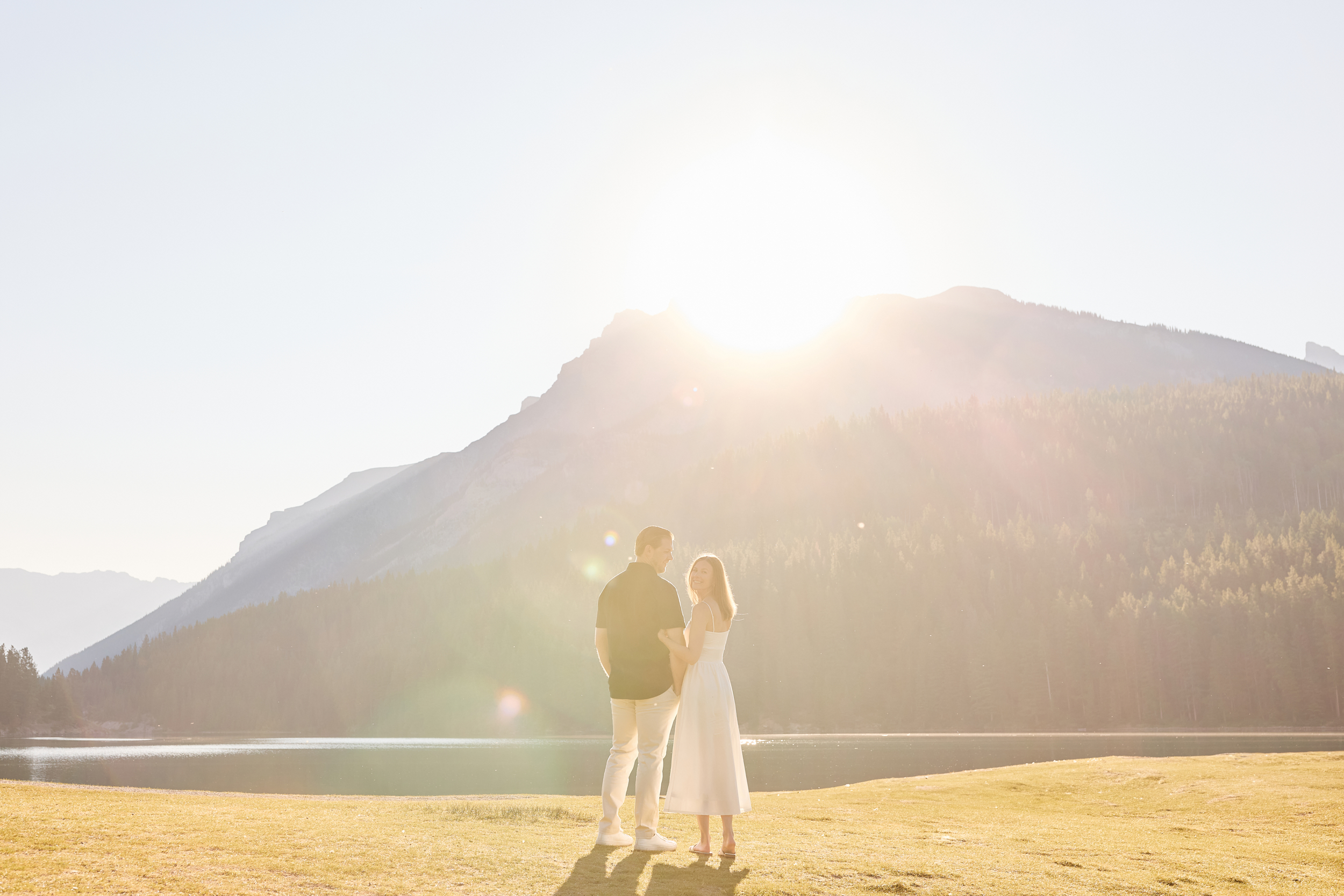 Two Jack Lake Engagement Photography